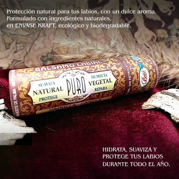 Nuevo Bálsamo Labial Vainilla Canela Karité Cacao Kraft - Imagen 3
