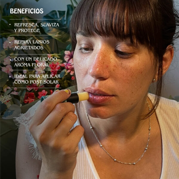 Nuevo Bálsamo Labial Naranja Bergamota Almendras Rosa Mosqueta Kraft - Imagen 4