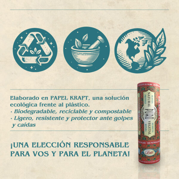 Nuevo Bálsamo Labial Naranja Bergamota Almendras Rosa Mosqueta Kraft - Imagen 7
