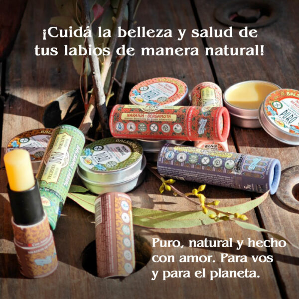 Nuevo Bálsamo Labial Naranja Bergamota Almendras Rosa Mosqueta Kraft - Imagen 9