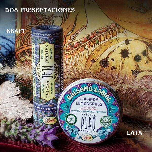 Nuevo Bálsamo Labial Lavanda Lemongrass Sésamo Zanahoria Kraft - Imagen 8