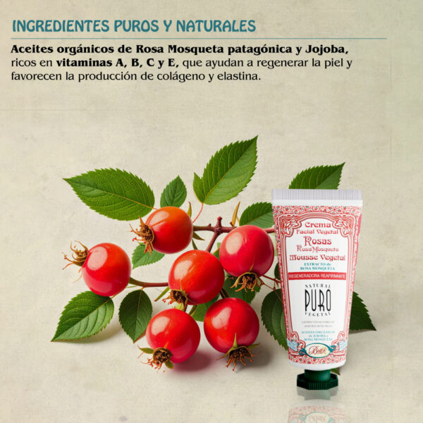 Crema Facial Rosa Mosqueta - Imagen 5