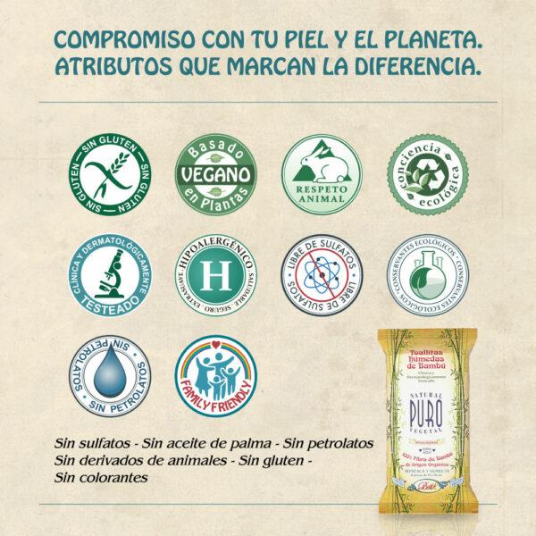 Toallitas Húmedas de Bambú - Imagen 2
