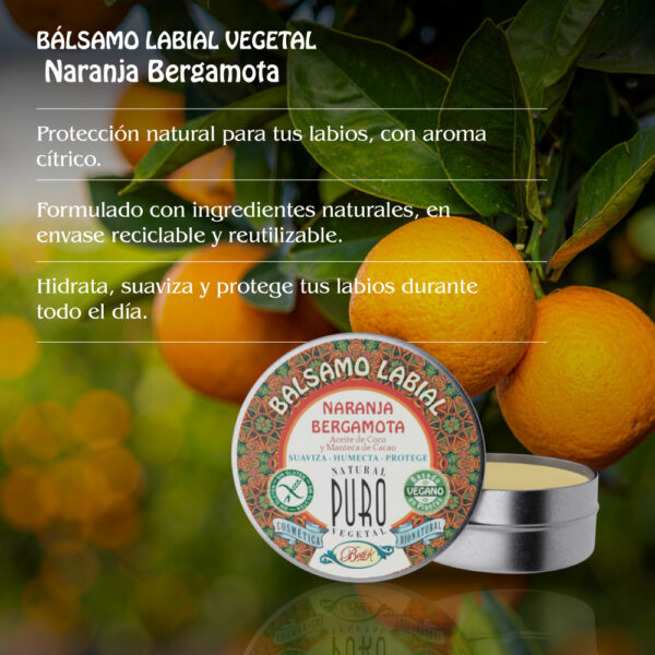 Nuevo Bálsamo Labial Lata Naranja Bergamota - Imagen 2