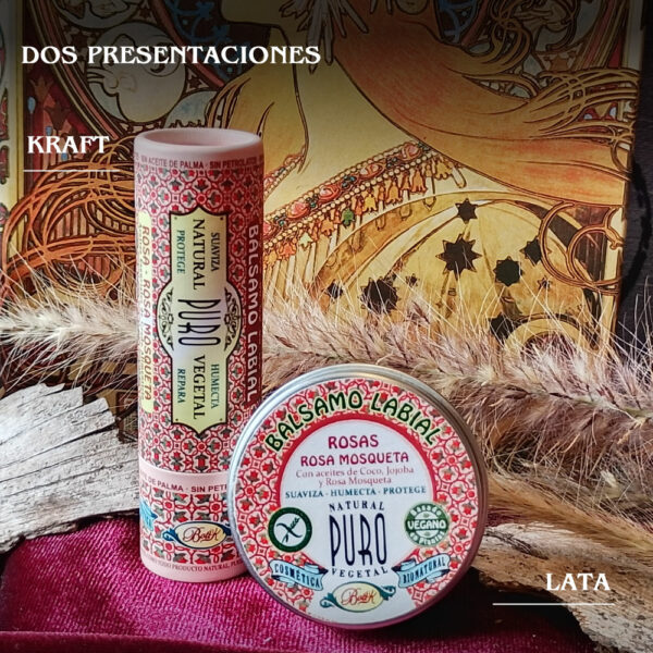 Nuevo Bálsamo Labial Lata Rosas - Rosa Mosqueta - Imagen 8