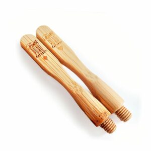 Repuesto Cabezal Bambú Natural x2 - íconos Corazón y Diamante