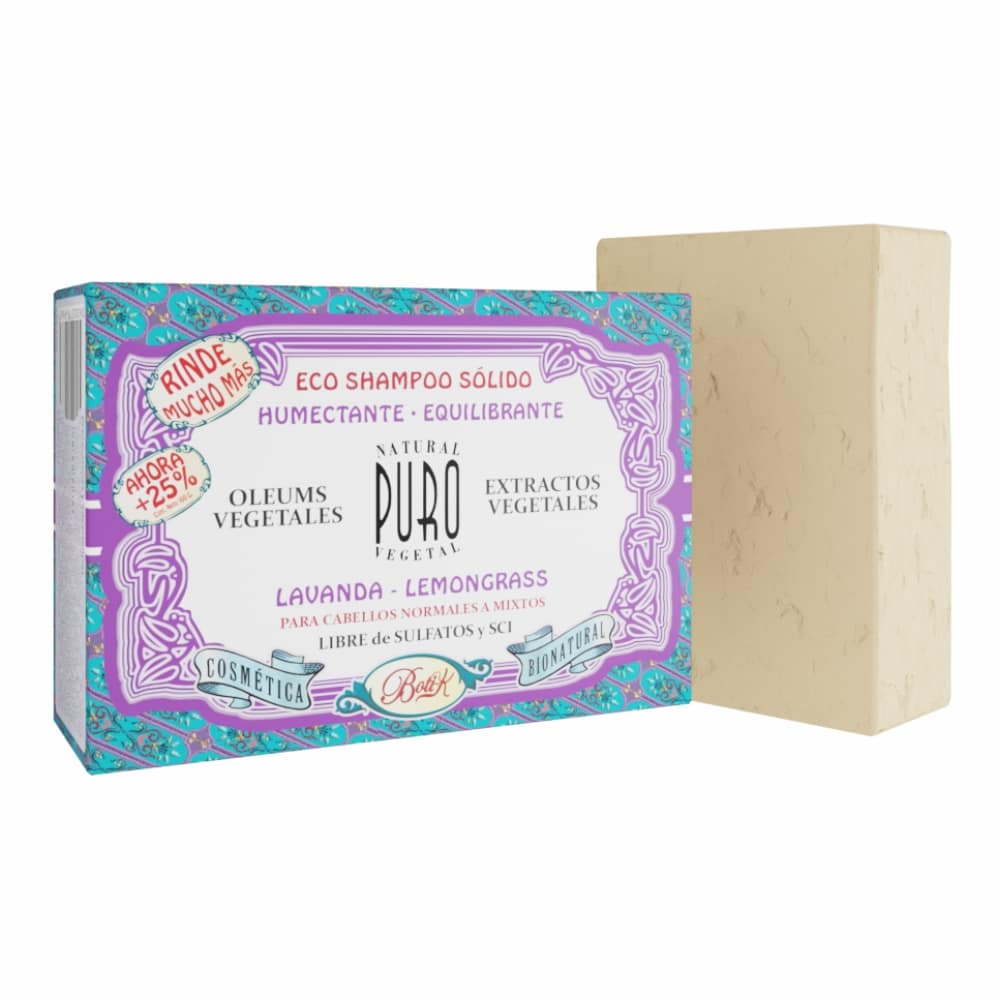 Eco Shampoo Sólido Lavanda Lemongrass 100g
