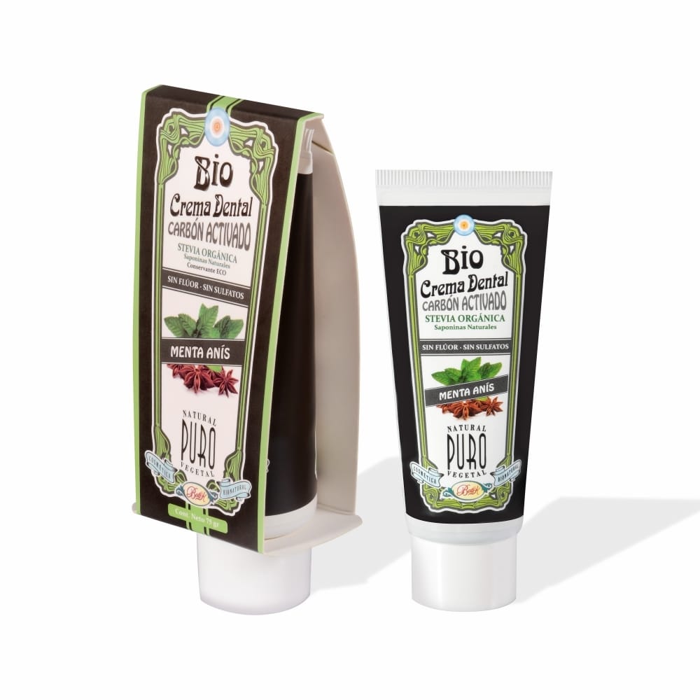 Crema Dental Carbón Activado Menta y Anís 75g