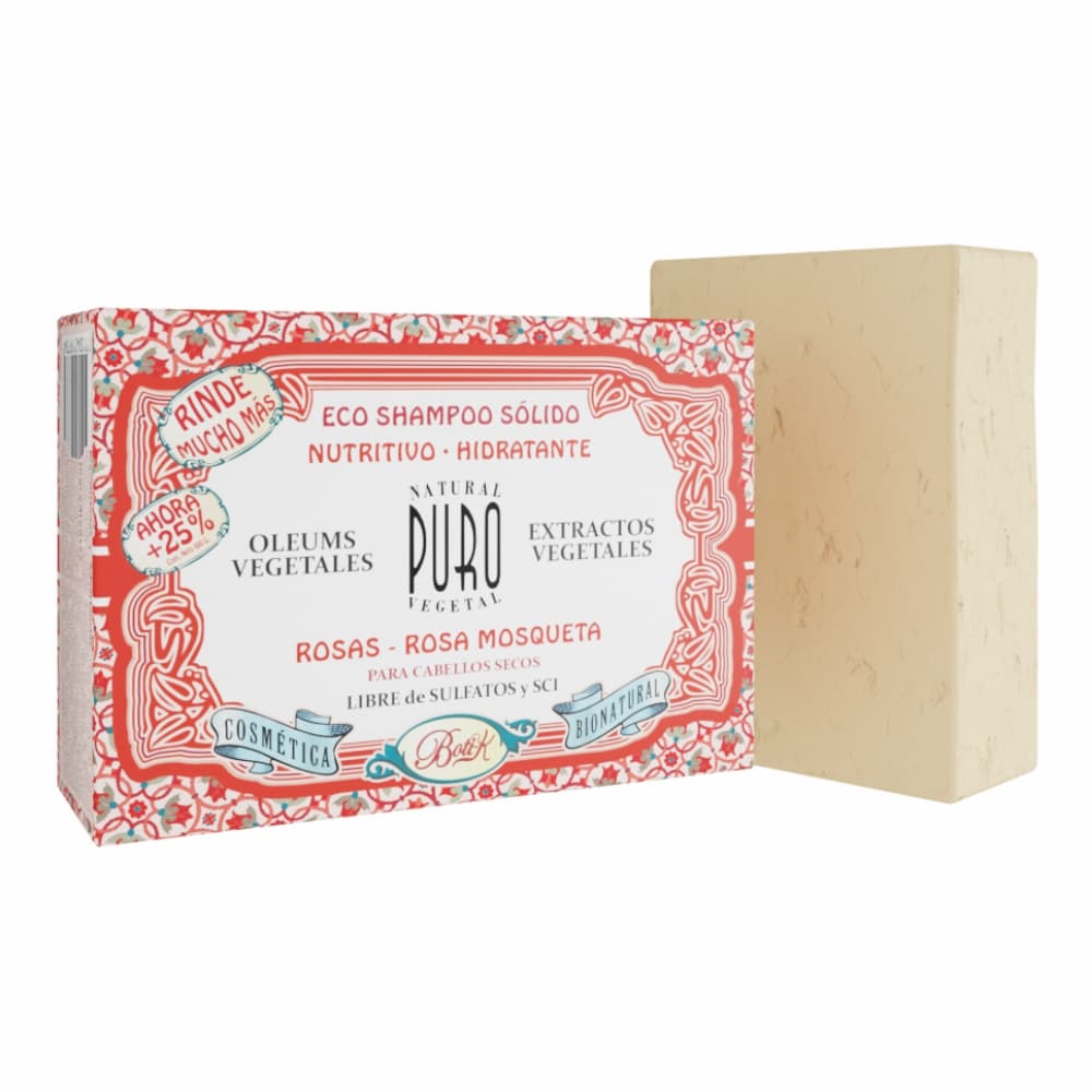 Eco Shampoo Sólido Rosas y Rosa Mosqueta 100g