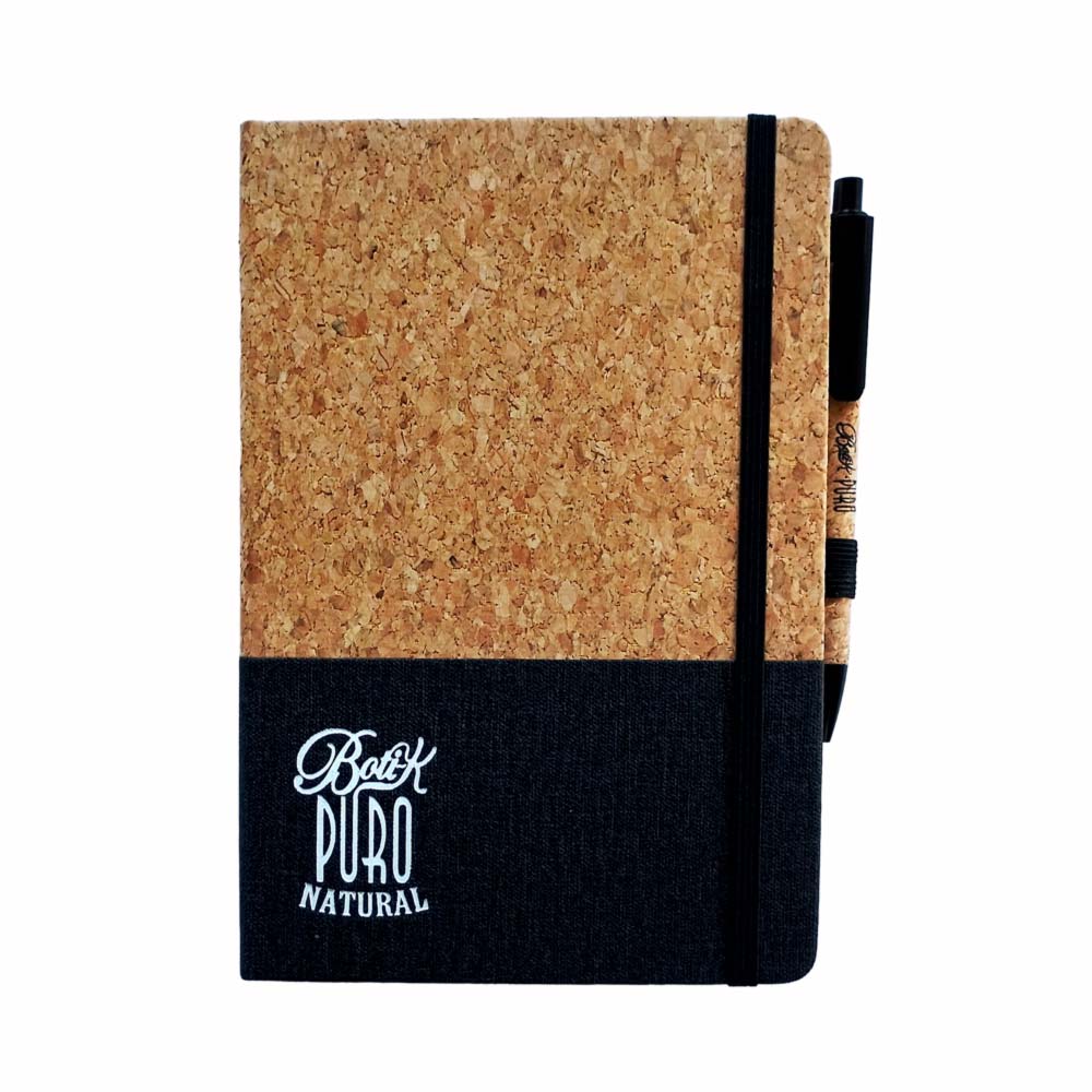 Cuaderno Ecológico A5 de Corcho con Bolígrafo – Color Negro